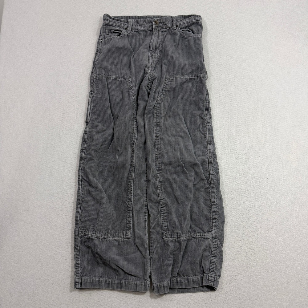 Vintage No Boundaries Double Knee Cargo Pants Men's 30x31 Gray y2k Skater 2000s